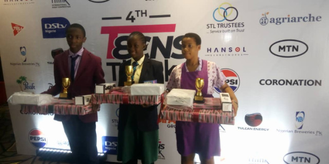 Winners at Teens Think National Essay Competition